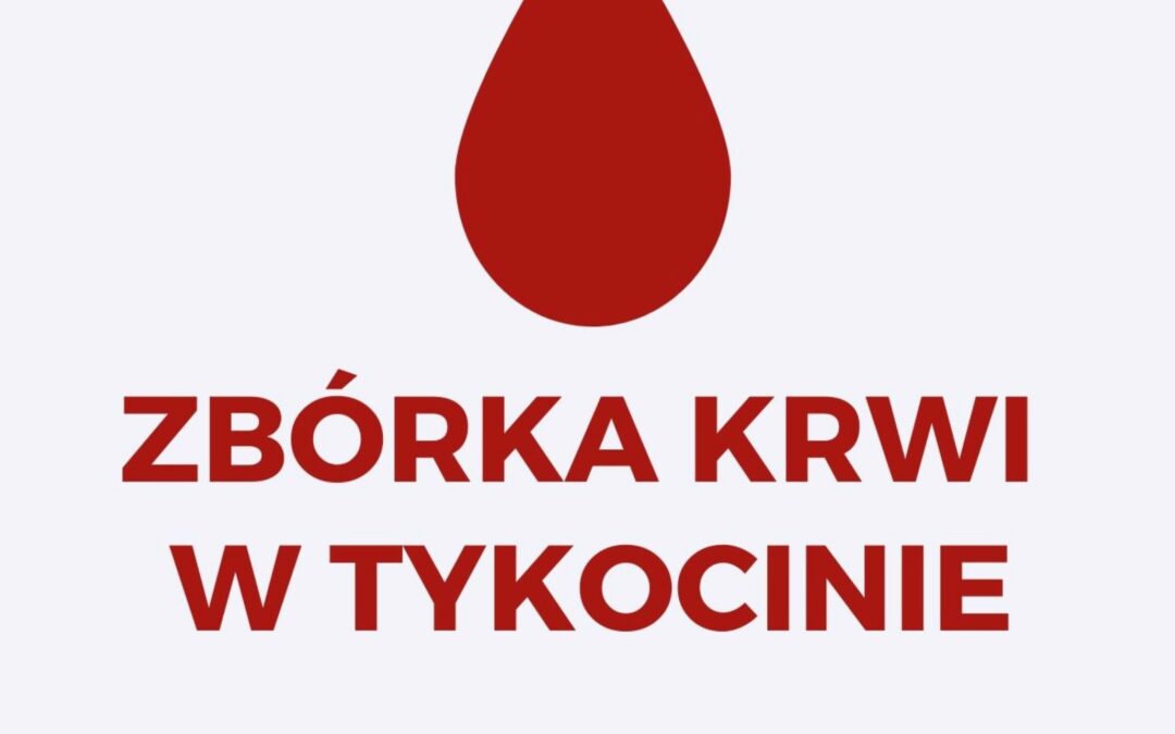 W niedzielę 30 maja zbiórka krwi przy Porcie Kultury Tykocin od 9.00 do 13.00. Zapraszamy do udziału - Twoja krew ratuje życie, pomagając w realizacji m.in. operacji. Obecnie Regionalne Centrum Krwiodawstwa i Krwiolecznictwa w Białymstoku potrzebuje wszystkich grup krwi, szczególnie brakuje 0RH-.