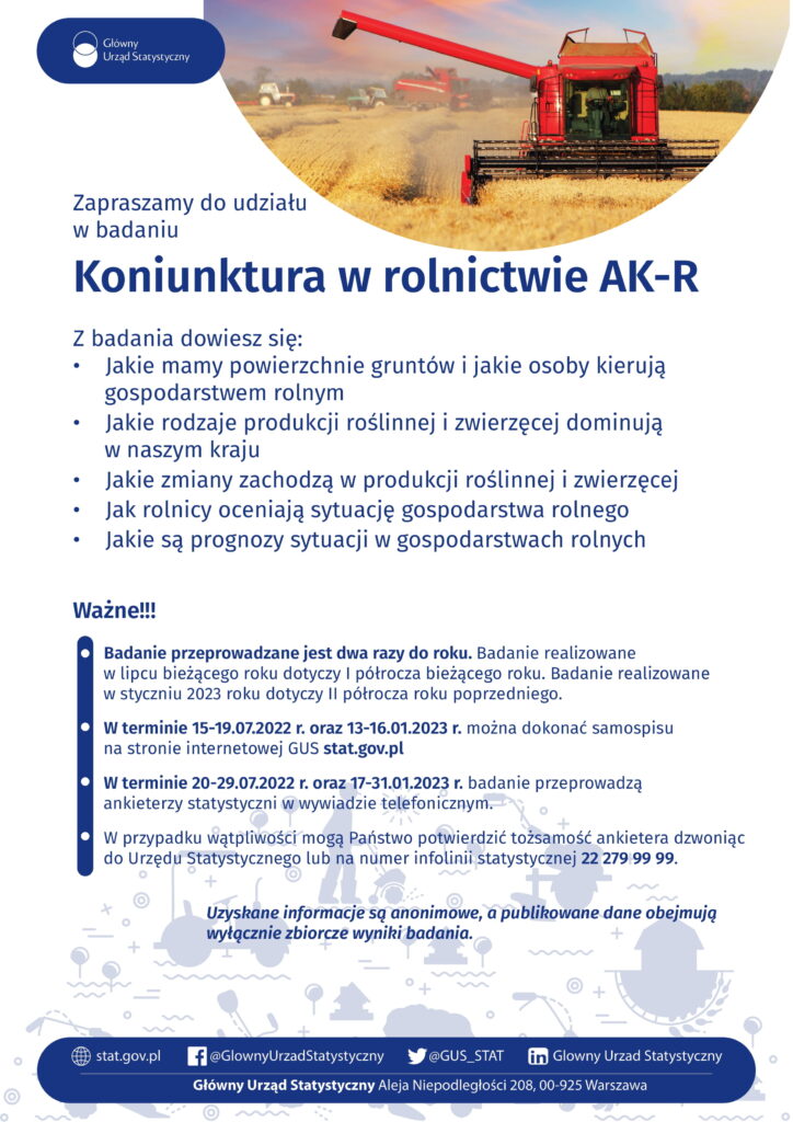 Koniunktura w rolnictwie AK-R