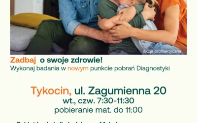 Informacja o nowym punkcie pobrań w Tykocinie