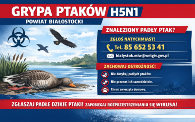Ważna informacja – grypa ptaków (H5N1) na terenie powiatu białostockiego.