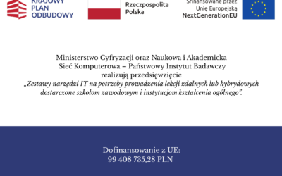 NOWOCZESNY SPRZĘT DLA SZKÓŁ – WSPARCIE Z KRAJOWEGO PLANU ODBUDOWY ( KPO) – WSKAŹNIK C12L