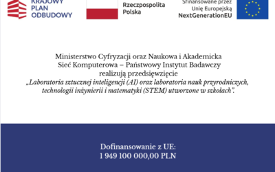 Sprzęt dla szkół z KPO – realizacja wskaźnika C13L Laboratoria sztucznej inteligencji ( AI) oraz laboratoria nauk przyrodniczych, technologii, inżynierii i matematyki ( STEM)  utworzone w szkołach.