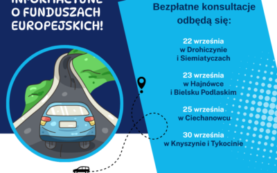 Mobilny Punkt Informacyjny o funduszach europejskich wyrusza w pierwszą trasę  po wakacjach! 🔥