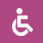Icon showing a man on wheelchair