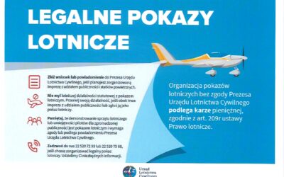Informacja dotycząca pokazów lotnicznych
